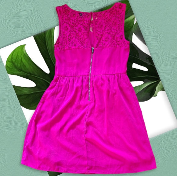 American Eagle Outfitters Lace Bodice Sleeveless Mini Dress Size 8 - Picture 2 of 5